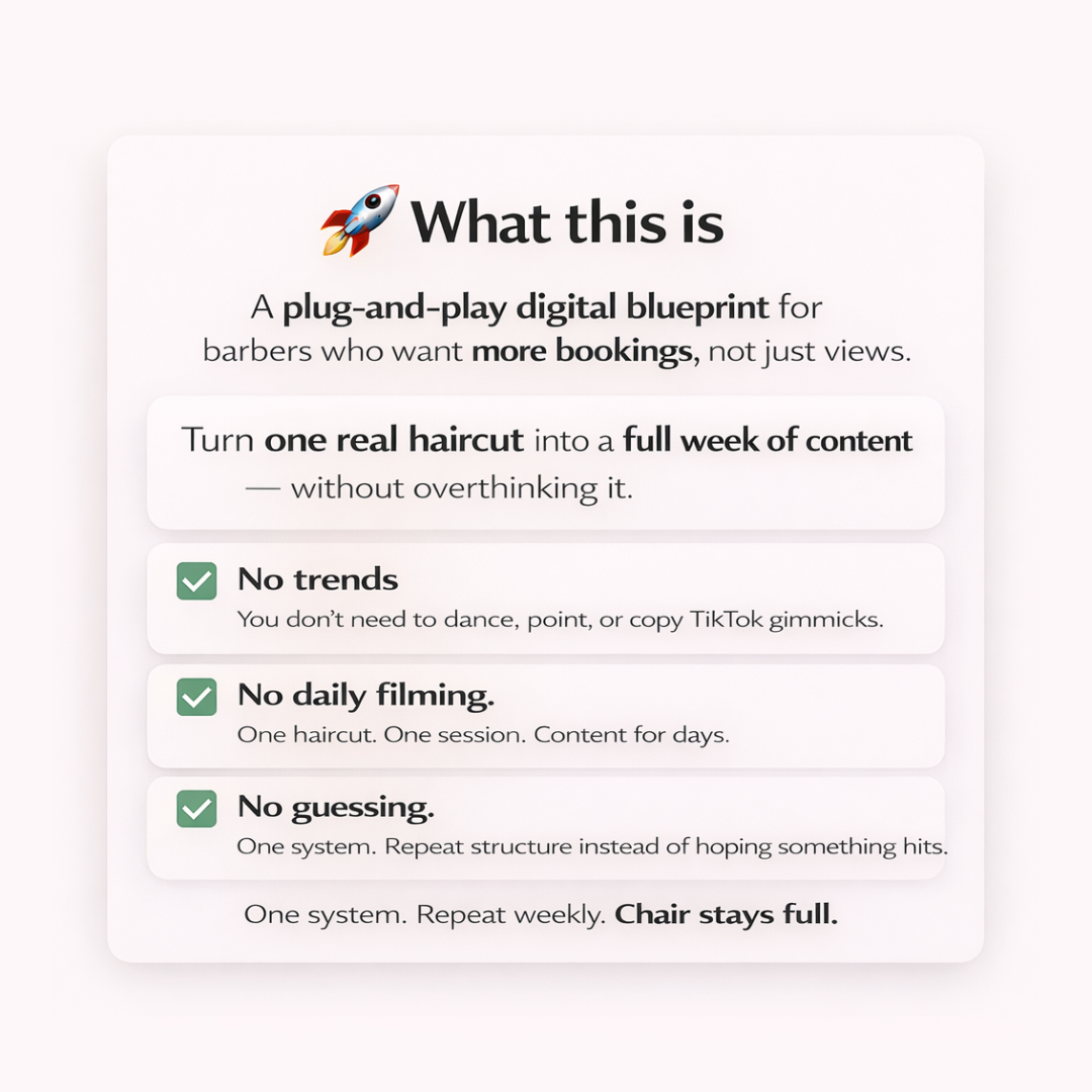 Barber Content Playbook