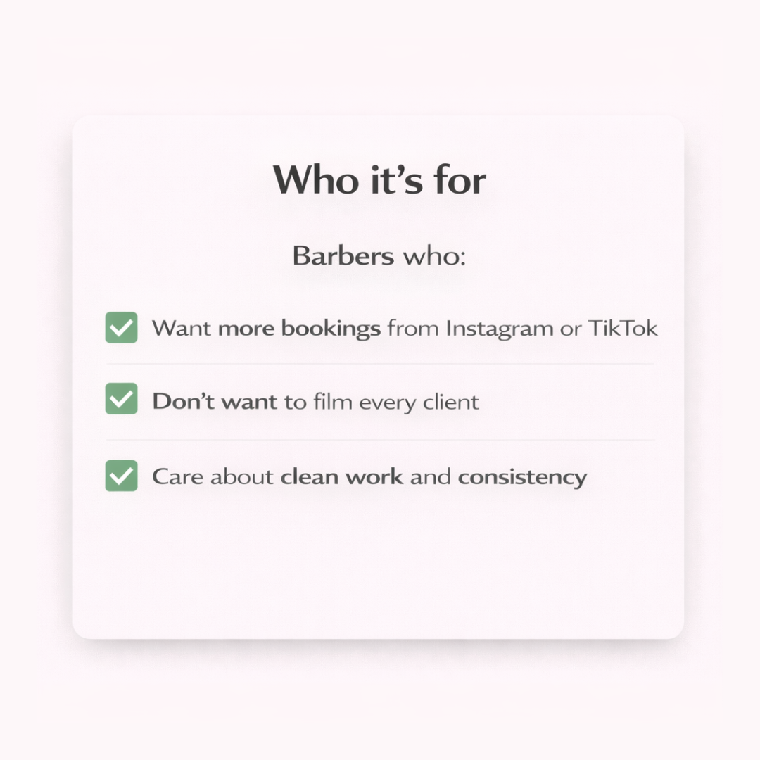 Barber Content Playbook