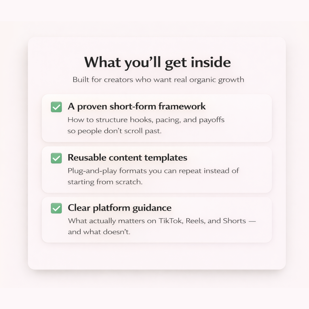 A Short-Form Content Blueprint for Creators Stuck Below 10k Views